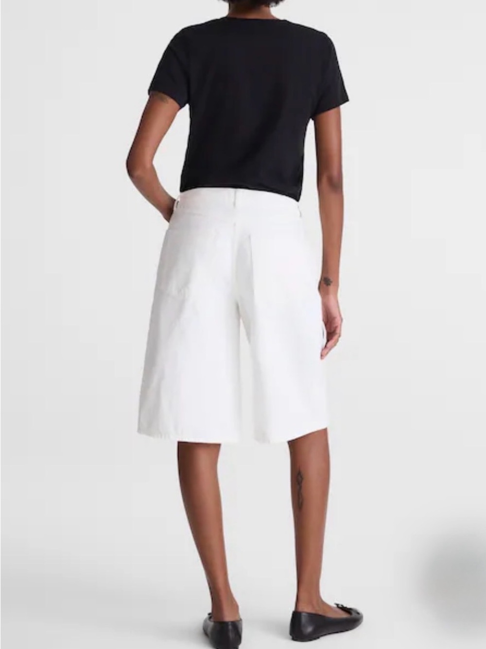 Madewell Women’s White The V-Waist Bermuda Short.25.NWT. - Picture 2 of 16